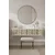 Hanah Home komoda Arex 120, 120 cm, bela / travertin / zlatna