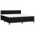 Vidaxl Box spring postelja z vzmetnico LED črna 160x200 cm blago