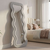 HANAH HOME Ogledalo Mundo Oval Cream