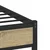 Vidaxl Kovinski posteljni okvir brez vzmetnice sonoma hrast 120x190 cm