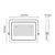 PROSTO LED reflektor 50W LRFK02W-50/WH