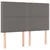 Vidaxl Box spring postelja z vzmetnico siva 140x200 cm umetno usnje