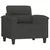 4-dijelni set sofa s jastucima tamnosivi od mikrovlakana
