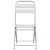 Sklopiva stolica za vrt 2 pcs Bijelo 42 x 52 x 82cm
