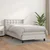 Vidaxl Box spring postelja z vzmetnico bela 90x200 cm umetno usnje