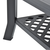 Den Klubska mizica antracitna 90x60x46 cm plastika
