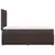 vidaXL Box spring postelja z vzmetnico temno rjava 90x200 cm blago