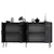 Hanah Home Konzola Line KB150, 150x75x35 cm, Antracit-srebrne boje