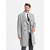 Ombre Elegant double-breasted mens herringbone coat - grey