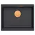 granitni umivalnik Logan 100 Black Metallic