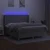 Vidaxl Box spring postelja z vzmetnico LED sv. siva 160x200 cm blago