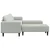 Kauč za dnevni boravak 3 pcs Svijetlo siva 250 x 188 x 76 cm