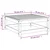 Vrtni tabure 70 x 70 x 30 cm od impregnirane borovine