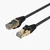 Orico Okrogel internetni kabel LAN CAT7 10 Gbps RJ45, 1 m – črn