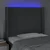 LED uzglavlje tamnosivo 83 x 16 x 118/128 cm od tkanine