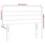Vidaxl Posteljno vzglavje modro 100x5x78/88 cm blago