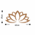 WALLXPERT Lotus Flower 2 Copper