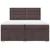 Vidaxl Box spring postelja z vzmetnico temno rjav 200x200 cm blago