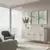 HANAH HOME Komoda Ida 150 White Travertine Gold