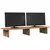 Stalak za monitor boja hrasta 100x27x15 cm konstruirano drvo