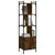 Regal za knjige s vratima boja hrasta 44,5x30x154,5 cm drveni