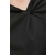 Haljina Trussardi boja: crna, mini, ravna