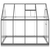 Staklenik s okvirom antracit 224 x 169 x 202 cm aluminijski