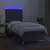 vidaXL Box spring postelja z vzmetnico LED temno siva 90x200 cm blago
