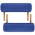 VIDAXL modra zložljiva masažna miza z 2 območji in lesenim okvirjem