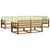 Set vanjskih sofa 8 kom. Prirodna i krem
