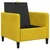 Vidaxl Sofa s shrambo Rumena 72 x 78 x 87 cm Poliester