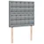 vidaXL Box spring postelja z vzmetnico svetlo siv 100x200 cm blago