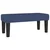 Vidaxl Box spring postelja z vzmetnico moder 90x200 cm blago