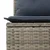 Sjedeća garnitura za vrt s jastukom 9 pcs Siva poliratan