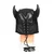 Master Series Dungeon Demon Bondage Mask with Horns Black