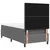 Vidaxl LED Box Spring Postelja Svetlo siva in bela. 100 x 200 cm