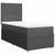 Vidaxl Box spring postelja z vzmetnico temno siva 90x190 cm blago