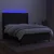 Vidaxl Box spring postelja z vzmetnico LED črna 140x200 cm blago