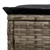 Vrtni otoman Siva i tamno siva 80 x 38 x 45 cm PE ratan
