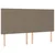 Vidaxl Box spring postelja z vzmetnico taupe 200x200 cm blago