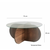 Stolić za kavu BUBBLE 35x75 cm smeđa/prozirna