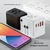 Potovalni adapter (HHT904) - PD20W, 2xUSB, 2xType-C, Techsuit, EU/VB/Avstralija/ZDA