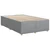 Vidaxl Boxspring postelja z vzmetnico svetlo siva 120x190 cm blago