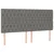 Vidaxl Box spring postelja z vzmetnico temno siva 180x200 cm blago