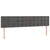 Vidaxl Box spring postelja z vzmetnico LED temno siva 200x200 cm žamet