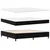 Vidaxl Box Spring Ležišče z Mattresom & LED Črna 200x200 cm Žamet