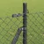 Ograde od lanca s betonskom podlogom 10 x 0,8 m Siva Mreža