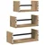 Set zidnih polica s policom 3 pcs Umjetnički hrast 40x16x14cm