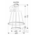 Lune Viseća Lampa 50 Round Double 40W Led 4000K Chrome