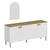 Hanah Home Konzola Lotus Mirror, 180x81x45 cm, Bela